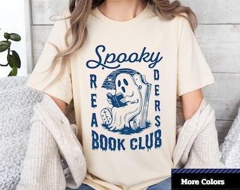 T-shirt Spooky Readers Book Club: grappig T-shirt met Halloween-afbeelding