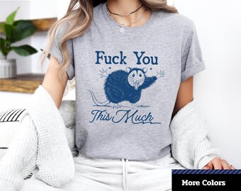 Maglietta divertente con grafica di opossum: maglietta unisex con umorismo sarcastico