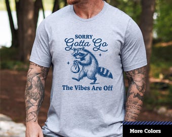 Grappig wasbeer-T-shirt: sarcastische retrovibes