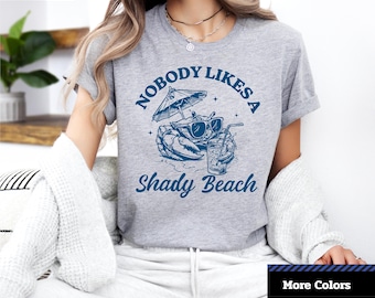 Personne n'aime un t-shirt de plage ombragé, parfait pour l'été, les vacances, cadeau pour les amoureux de la plage, fête d'été, t-shirt graphique unisexe.