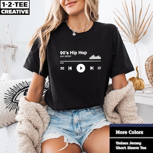 90&#39;s Hip Hop Unisex Jersey Tee, Vintage Music Shirt, Retro Hip Hop T-Shirt, 90s Style Casual T-Shirt. 90&#39; s music 1990 hip hop rap Shirt.