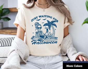 Camiseta divertida de esqueleto de Halloween: regalo de temporada espeluznante