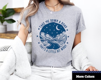 Windy Road Trip T-Shirt: Unisex Graphic Tee