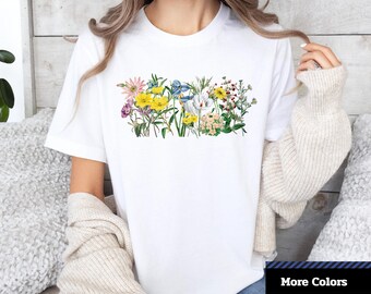 Wild Meadow Floral T-Shirt: Botanical Gardener Tee