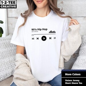 90&#39;s Hip Hop Unisex Jersey Tee, Vintage Music Shirt, Retro Hip Hop T-Shirt, 90s Style Casual T-Shirt. 90&#39; s music 1990 hip hop rap Shirt.