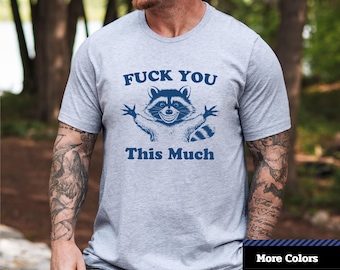 Grappig grafisch T-shirt wasbeer: uniseks T-shirt Sarcastic Humor