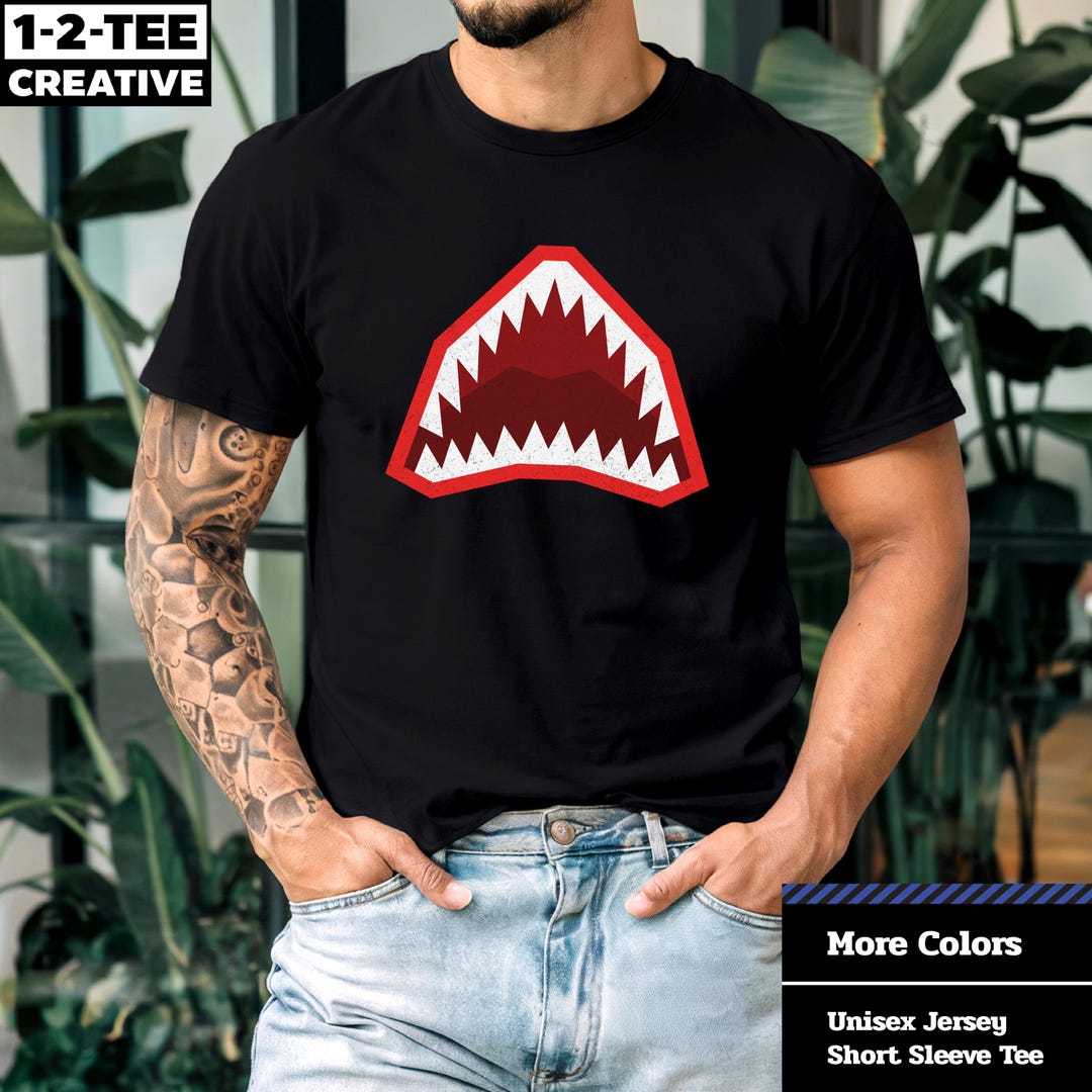 Shark Mouth T-shirt, Always Hungry Shark T Shirt, Pearly Teeth