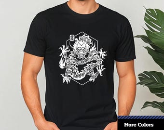 Chinese Dragon Graphic Tee: Unisex Street Style T-Shirt