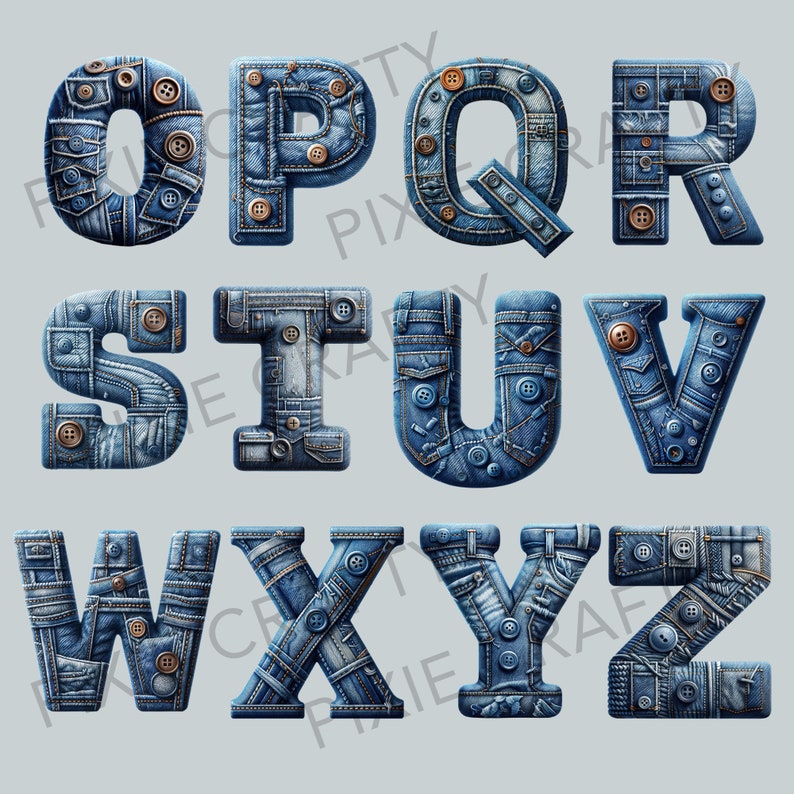Denim alphabet, Denim Jeans PNG, Denim Clipart, Jeans alphabet, Denim letters clipart, Jeans Letters Clipart, Alphabet Png, Letter Png, Denim Blanket, Denim Digital Paper, Denim Fashion, Jean Blanket, Jeans Design, Denim Décor,  Alphabet Clipart