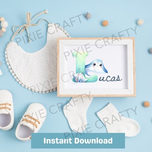 Watercolor nursery Clipart , Watercolor undersea PNG, Alphabet Watercolor ,Alphabet Clipart PNG, , Baby Room Clipart, Underwater World, baby shower, ocean animal, Nursery Decor, Kids Room Decor, cute ocean animals, Under the Sea, Baby Wall Art,
