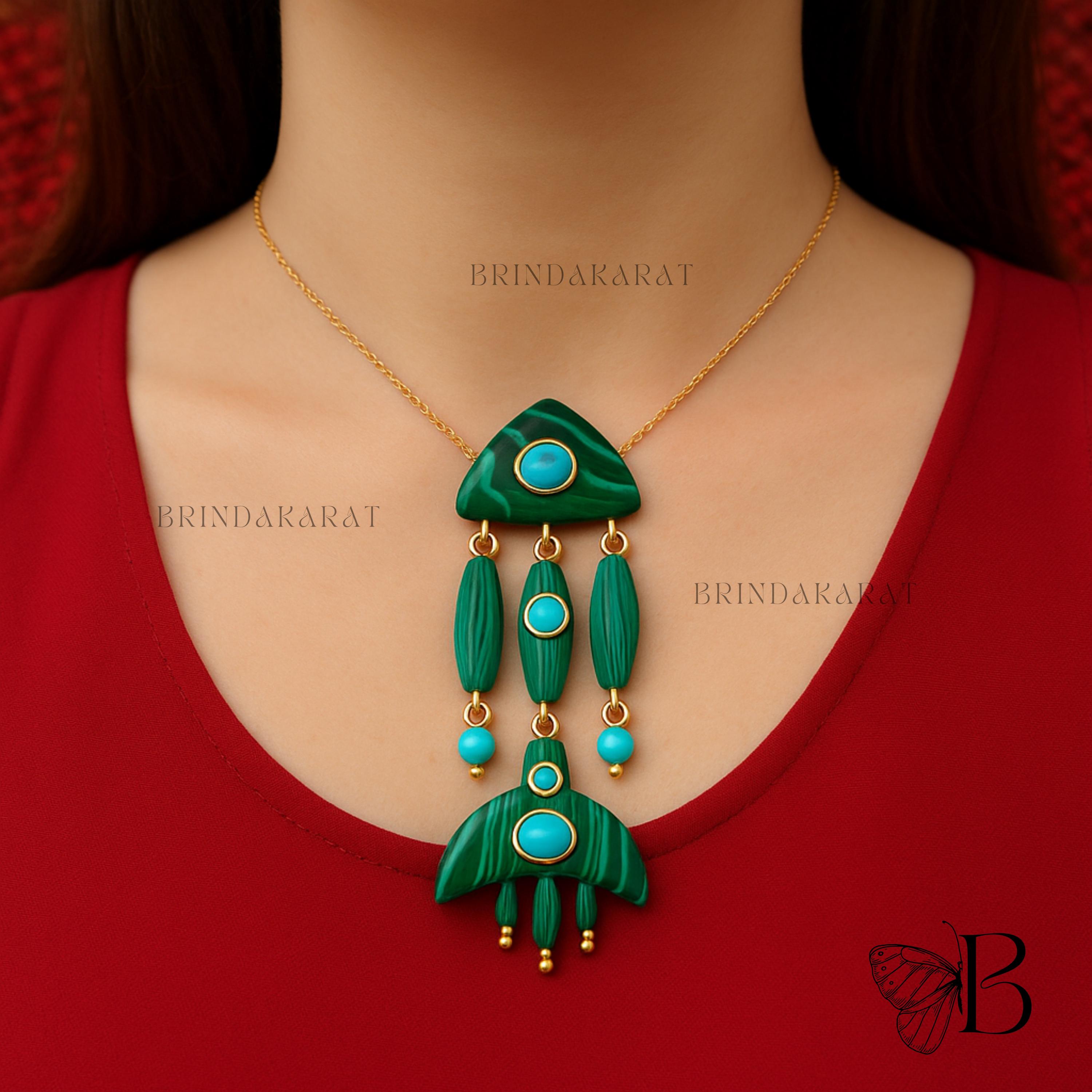 14k Gold Turquoise Fish Necklace: Hand Carved Gemstone Pendant - Brinda Karat | SKU: BKMJN1865-SLYGMKTQ-18I 14k Gold Turquoise Fish Necklace: Hand Carved Gemstone Pendant - Brinda Karat | SKU: BKMJN1865-SLYGMKTQ-18I