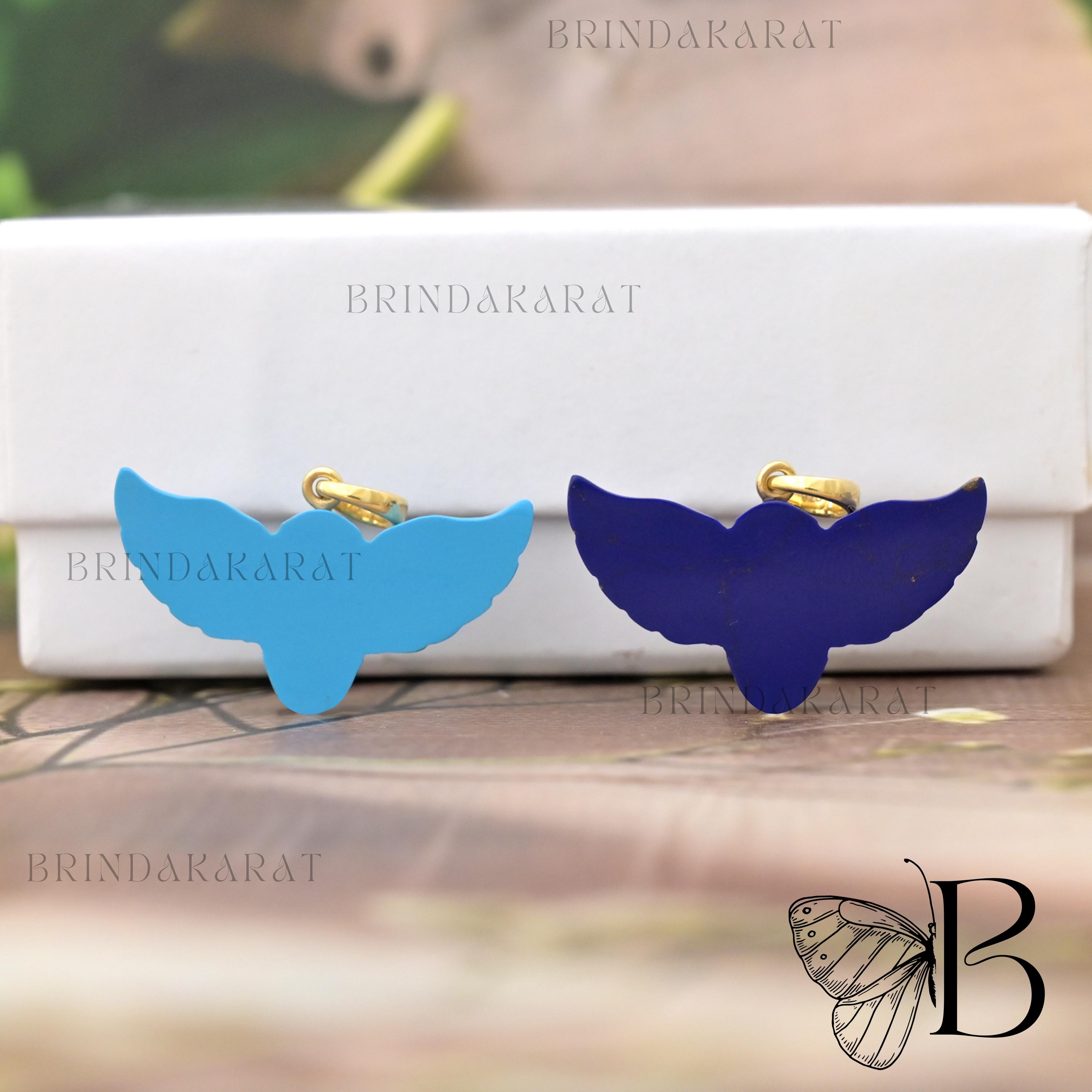 14k Gold Turquoise Eagle Pendant, Gemstone Bird Necklace - View 5 - Brinda Karat | SKU: BKMJP6049-SLYGTQRUCZ-30M 14k Gold Turquoise Eagle Pendant, Gemstone Bird Necklace - View 5 - Brinda Karat | SKU: BKMJP6049-SLYGTQRUCZ-30M