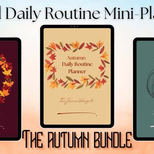 DIGITAL Daily Routine Mini-Planner — AUTUMN BUNDLE (Seasonal)