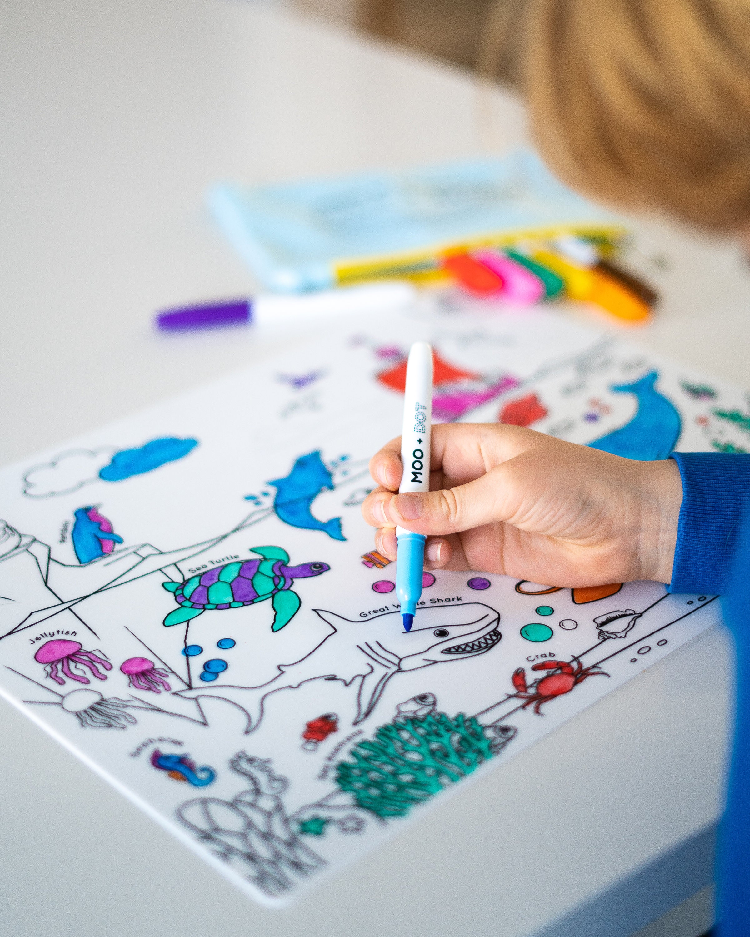 Kids Washable Coloring Mat 