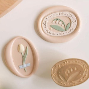 Wachs-Siegelstempel - 1stk Blumenstempel | Hochzeit Wachs Siegel Stempel | Siegellack Stempel