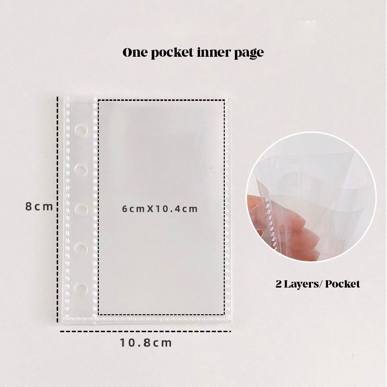 M5 Mint Green Clear Mini Journal Binder | M5 Notebook Binder