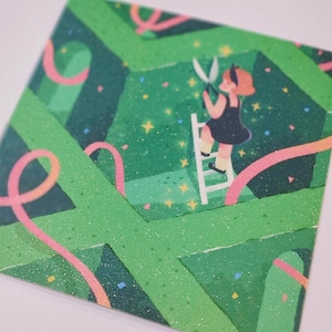 Boomkonijn| Shine Energy-briefkaarten | Kunstpostkaarten