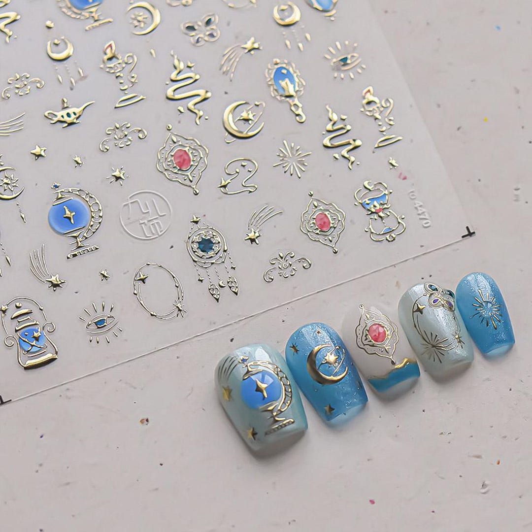 Photo inspiration: Picture Idea: Aladdin S Magic Lamp Nail Deco Sticker Kawaii Nail Decals