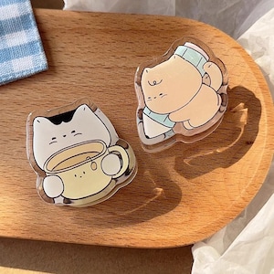 Ciao Gatto / Kitty Coffee And Learning Paper Clip / Kawaii Paper Clip