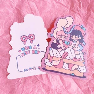 Tarjeta de regalo de cumpleaños para Boom Bunny/Niña encantadora