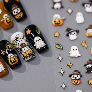 Nail Deco Halloween Ghost Stickers