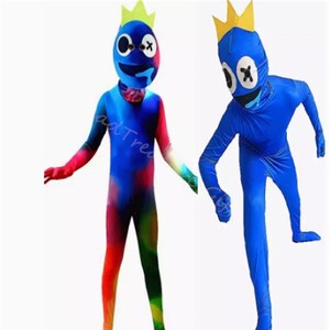 Roblox Rainbow Friends Blue Monster Jumpsuit Cosplay Costume for Sale