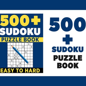 500+Sudoku Puzzle Book, Easy To Hard, 252 Pages, Digital Download image 2