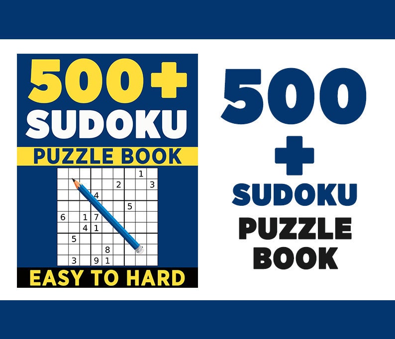 500+Sudoku Puzzle Book, Easy To Hard, 252 Pages, Digital Download image 2