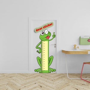 Frog Growth Chart /Digital Download Sticker Wall Sticker Door Sticker / Kids,