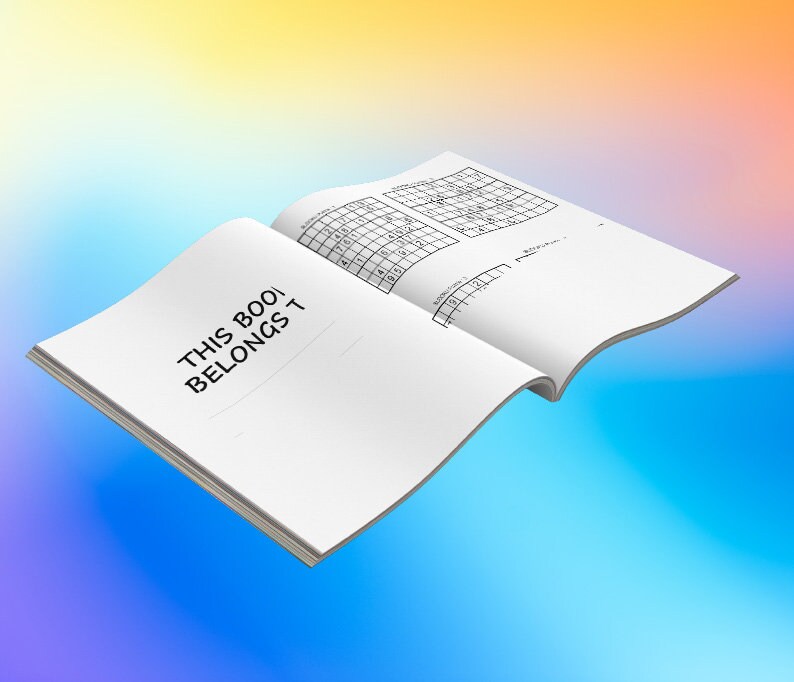500+Sudoku Puzzle Book, Easy To Hard, 252 Pages, Digital Download image 4