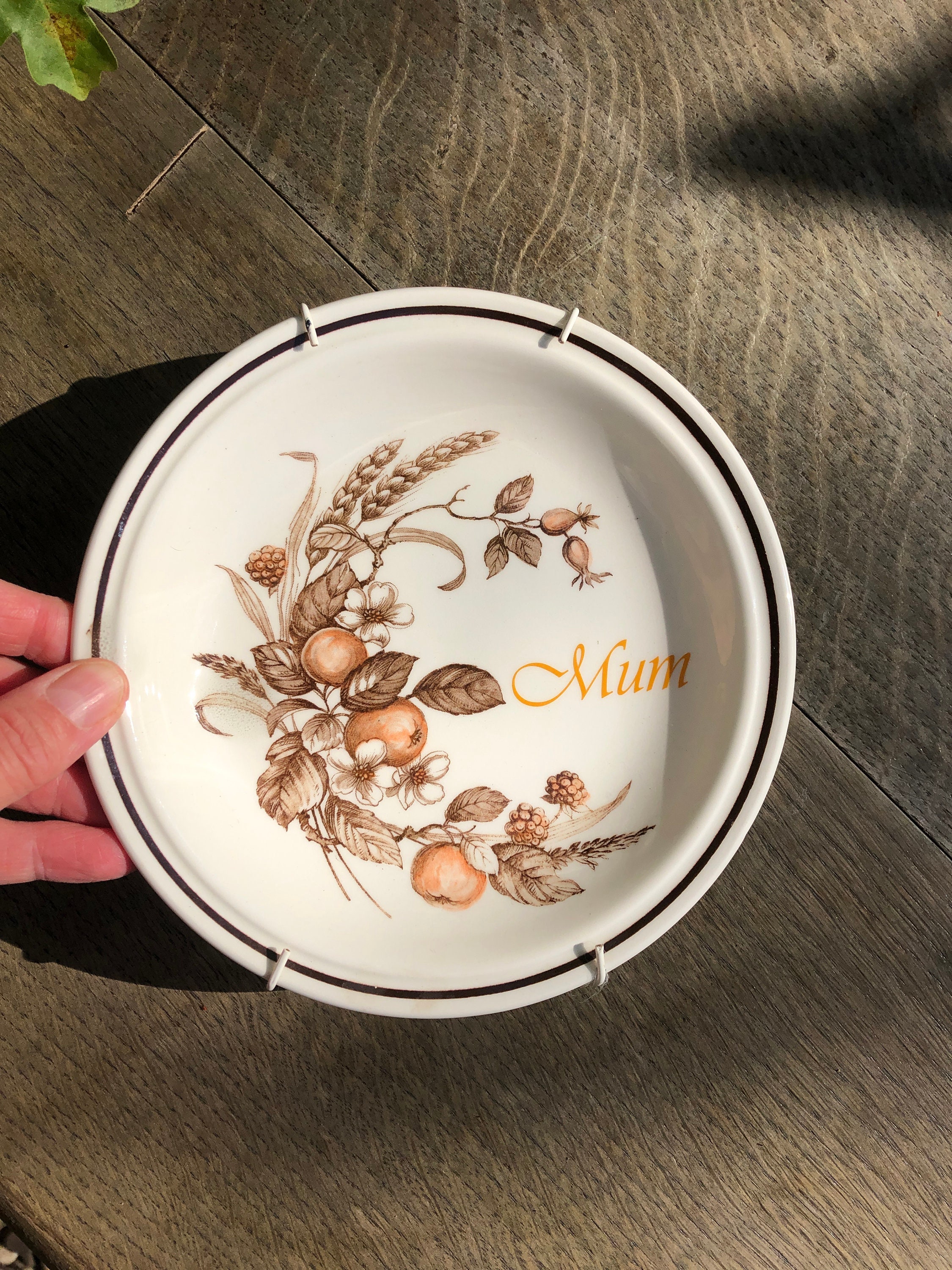 mamu　アンティークプレート Vintage Mum Plate - Etsy