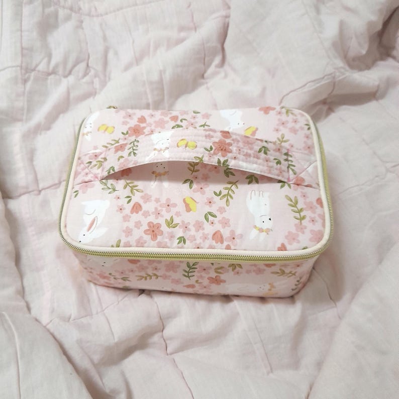 Round Boxy Pouch Sewing Pattern, Easy Makeup Bag PDF With Step-by-step ...