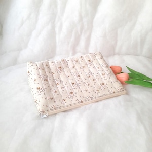 Quilted Cosmetic Bags zipper pouch 3sizes