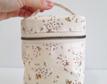 Cosmetic train case pattern, Instant download pouch tutorial