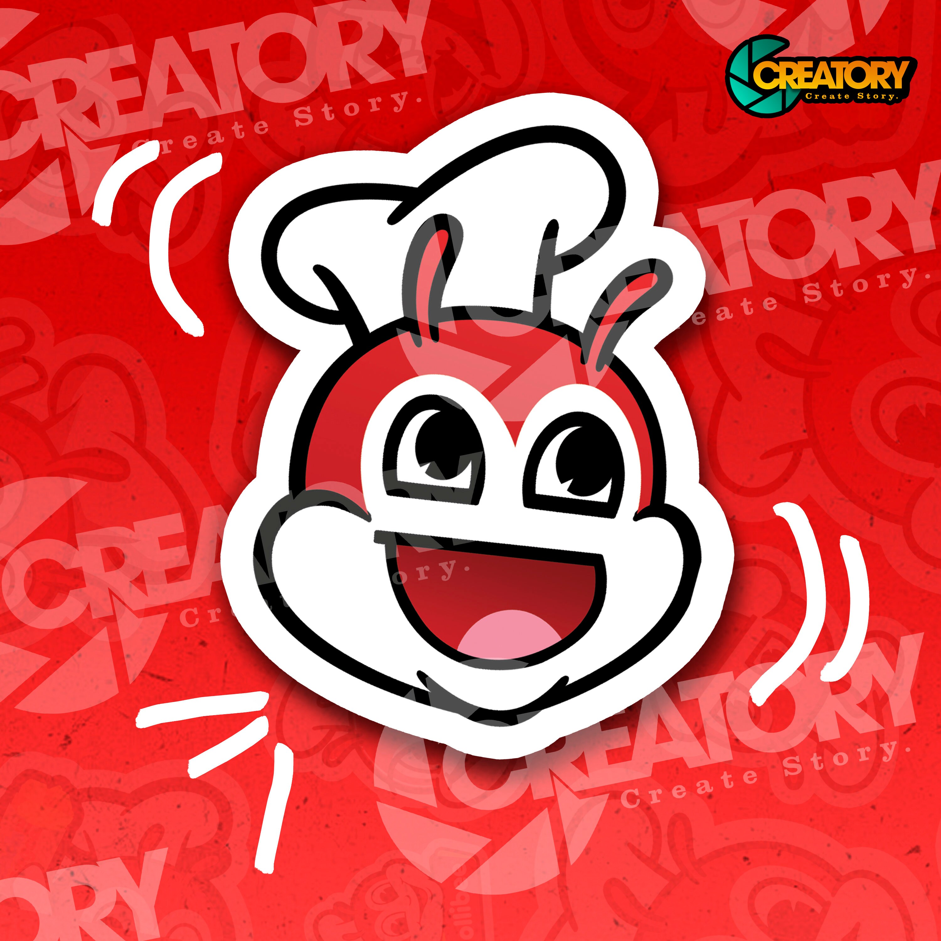 Jollibee Sticker Pack 1.0 Jollibee Peace Peeking Peeker Etsy Canada