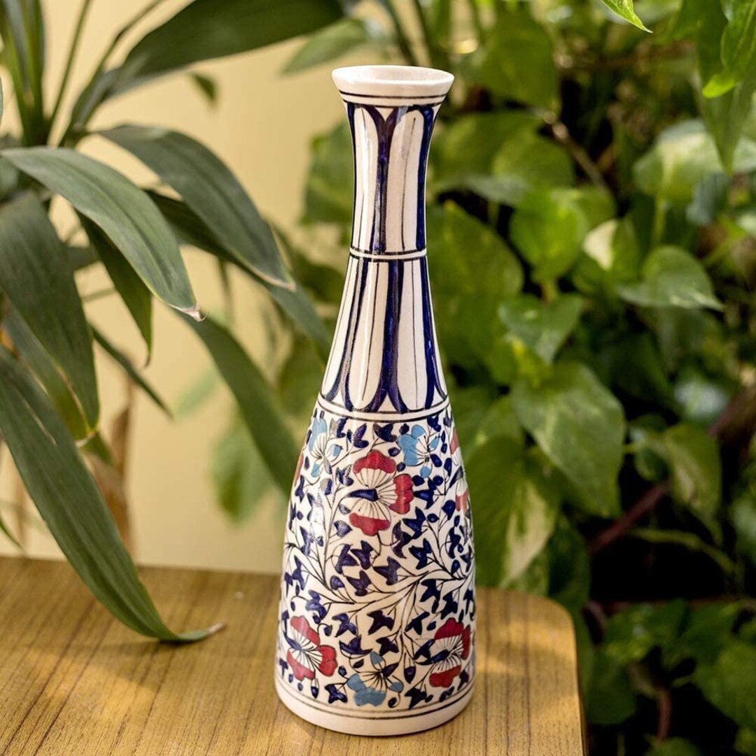 Decorative Ceramic Flower Vase for Living Room 12 Inch Long Etsy