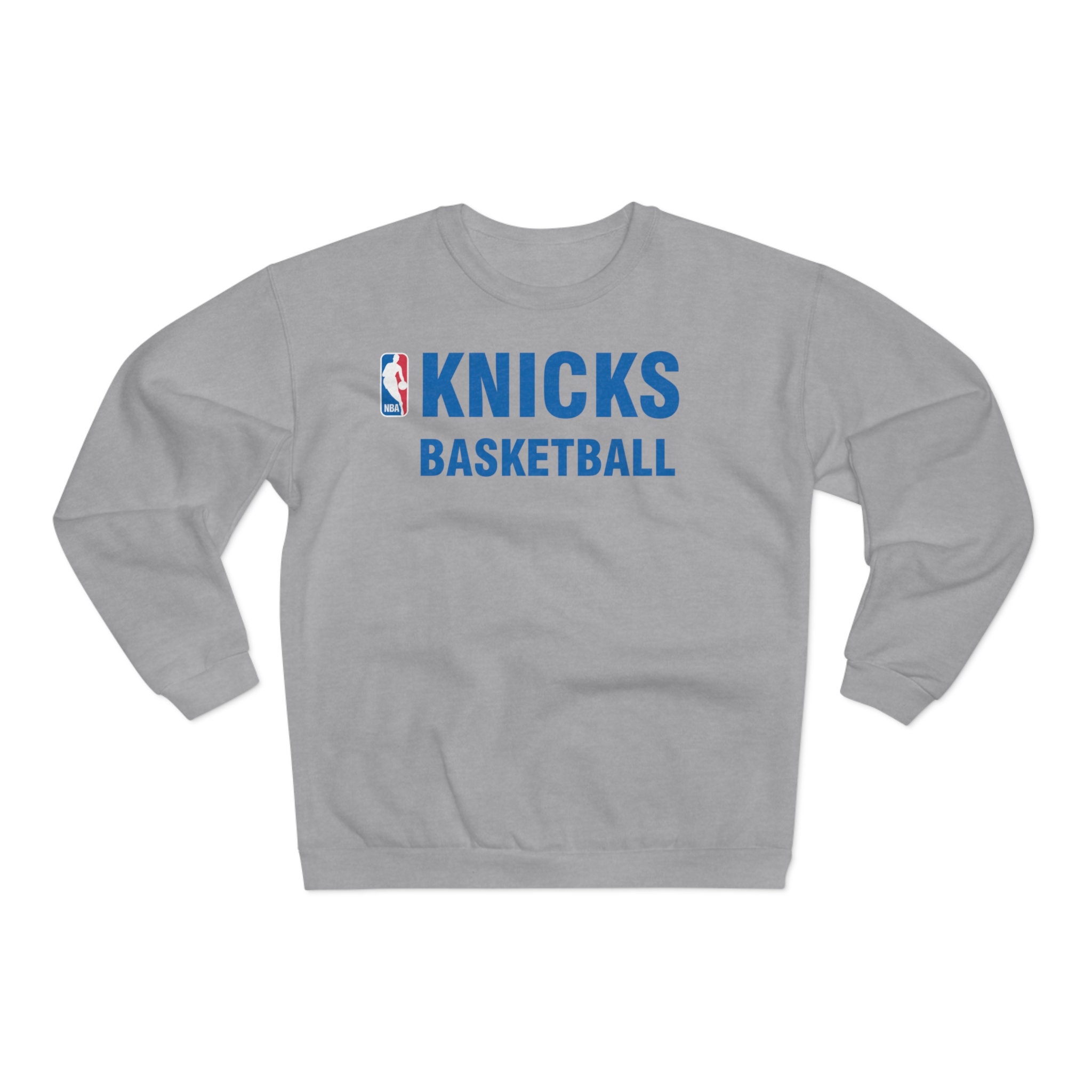 Knicks basketball sweatshirt grey hotsell