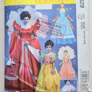 Patrón de costura para disfraz de Blancanieves para niñas, patrón McCalls M6629, disfraces de princesa para niñas, vestido de disfraz para niñas pequeñas, talla 3 a 8
