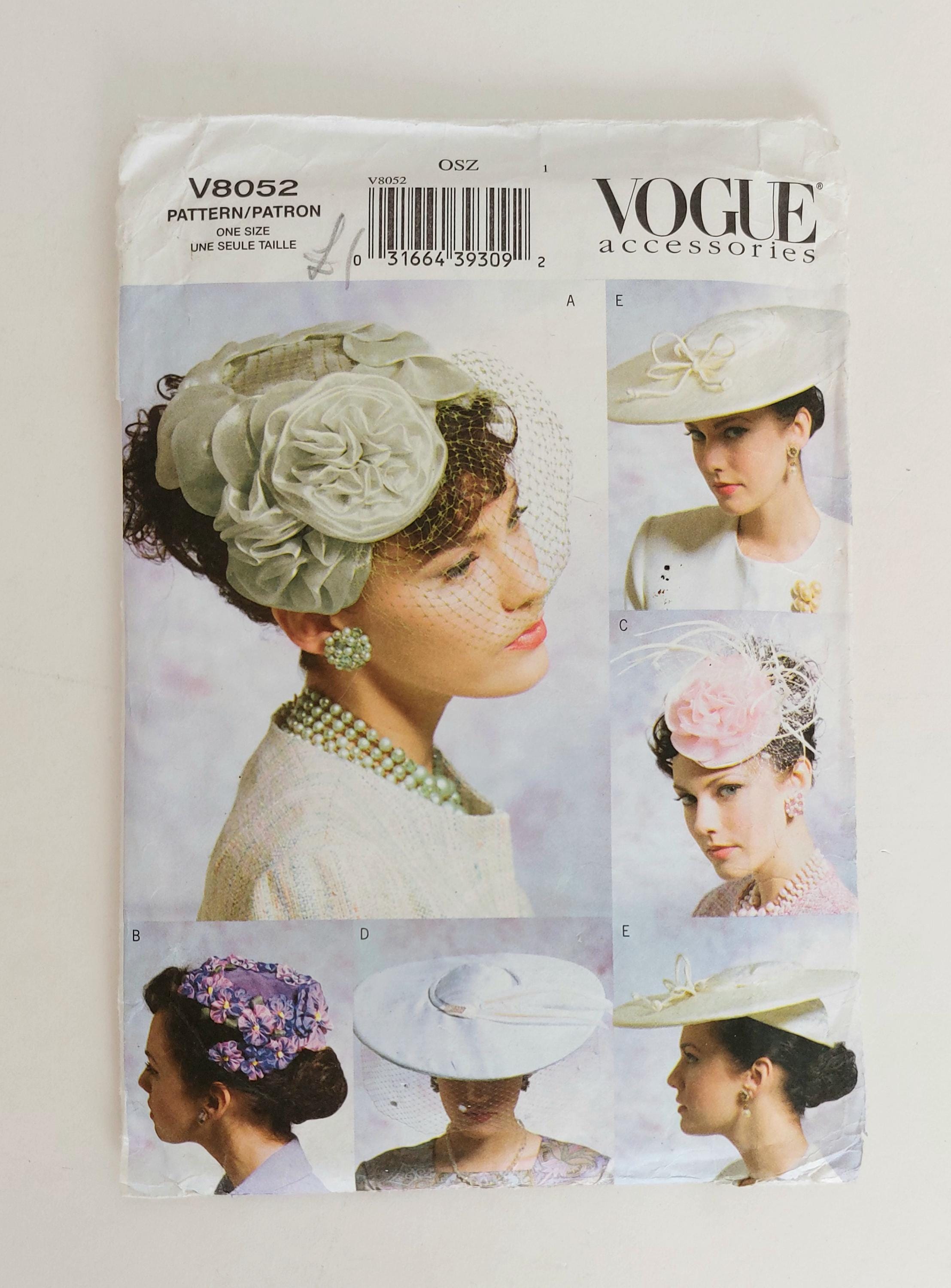 1950s Ladies Hats & Fascinators Sewing Pattern, Vogue  display picture 3