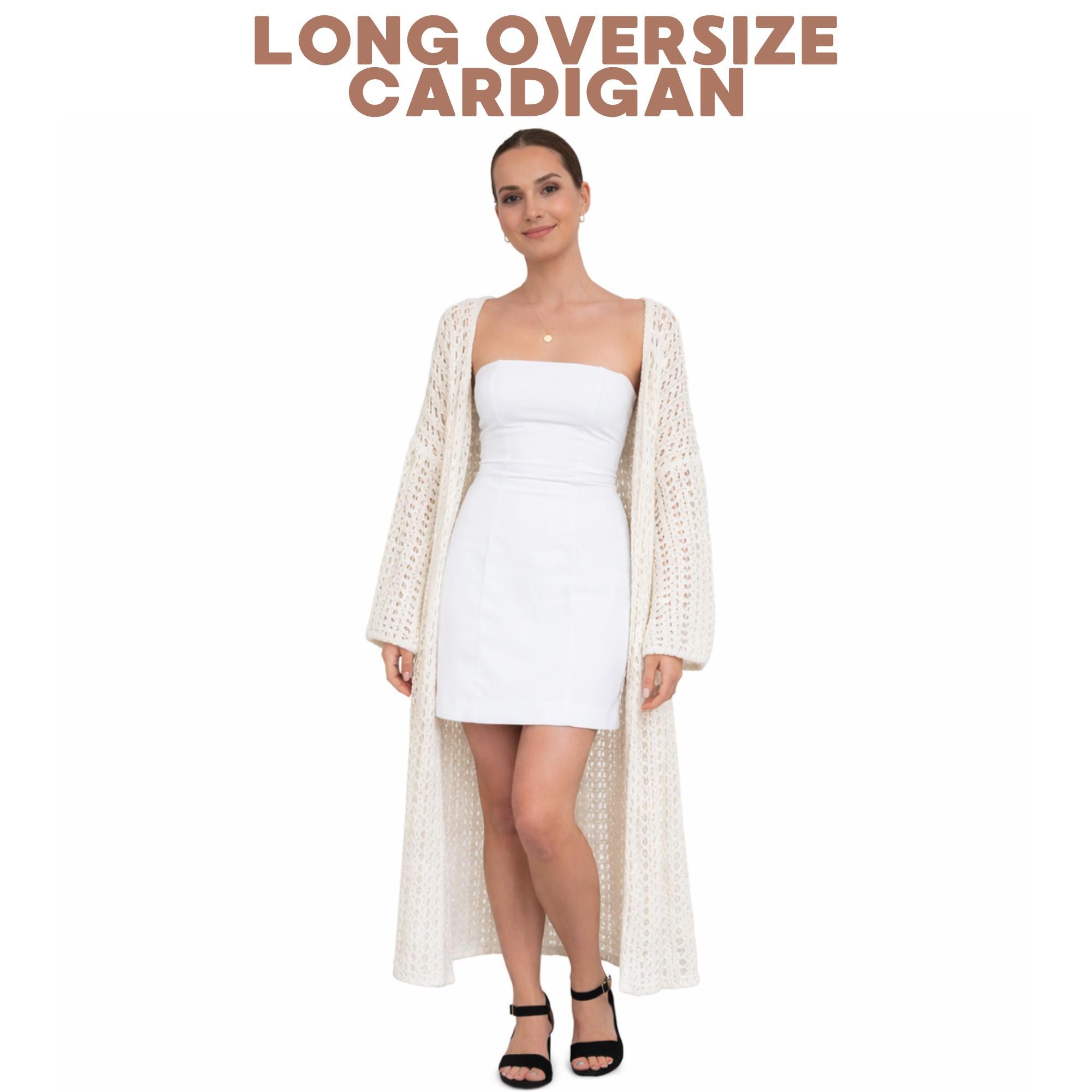40 Long Cardigan Crochet Patterns for Stylish Layers in Every Season 28 Oversized Crochet Cardigan