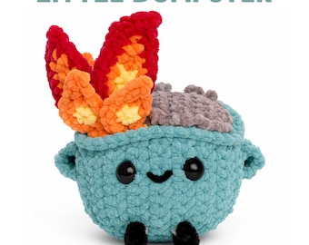 Dumpster Fire Baby Häkelanleitung: Lustiges Amigurumi Spielzeug (PDF Download)