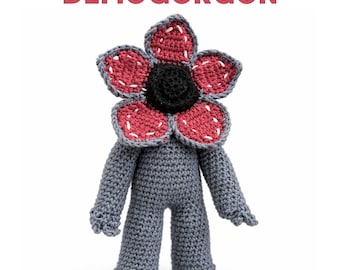 Padrão de crochê do Demogorgon em PDF, tutorial de boneca amigurumi de terror (PDF)