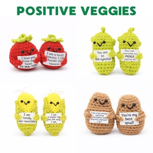 Bundel met gehaakt groentenpatroon, zelfstudie aardappel maïs augurk tomaat (pdf-download)