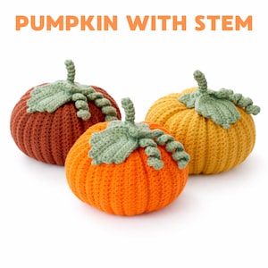 Halloween Pumpkin Crochet Pattern: Amigurumi Fall Decor (PDF Pattern)