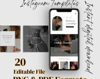 20 plantillas minimalistas de Instagram: diseños sencillos de Canva (PDF)