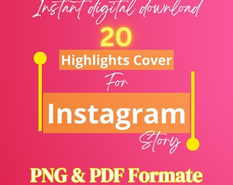20 - Portada estética para historias destacadas de Instagram Portada estética para historias destacadas Descarga digital instantánea