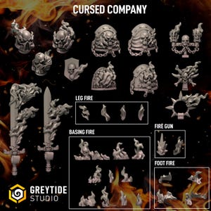 Damned Legion komplett uppgraderingsset - 28 mm bordsskiva - GreyTide Studio