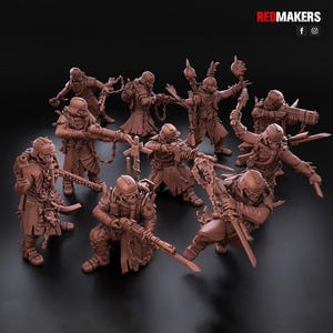 Renegade Death Division Infantry Squad - 28 mm bordsskiva - baser valfria - RedMakers