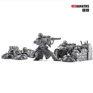 Death Division Krieger Snipers x3 - 28mm tabletop - RedMakers