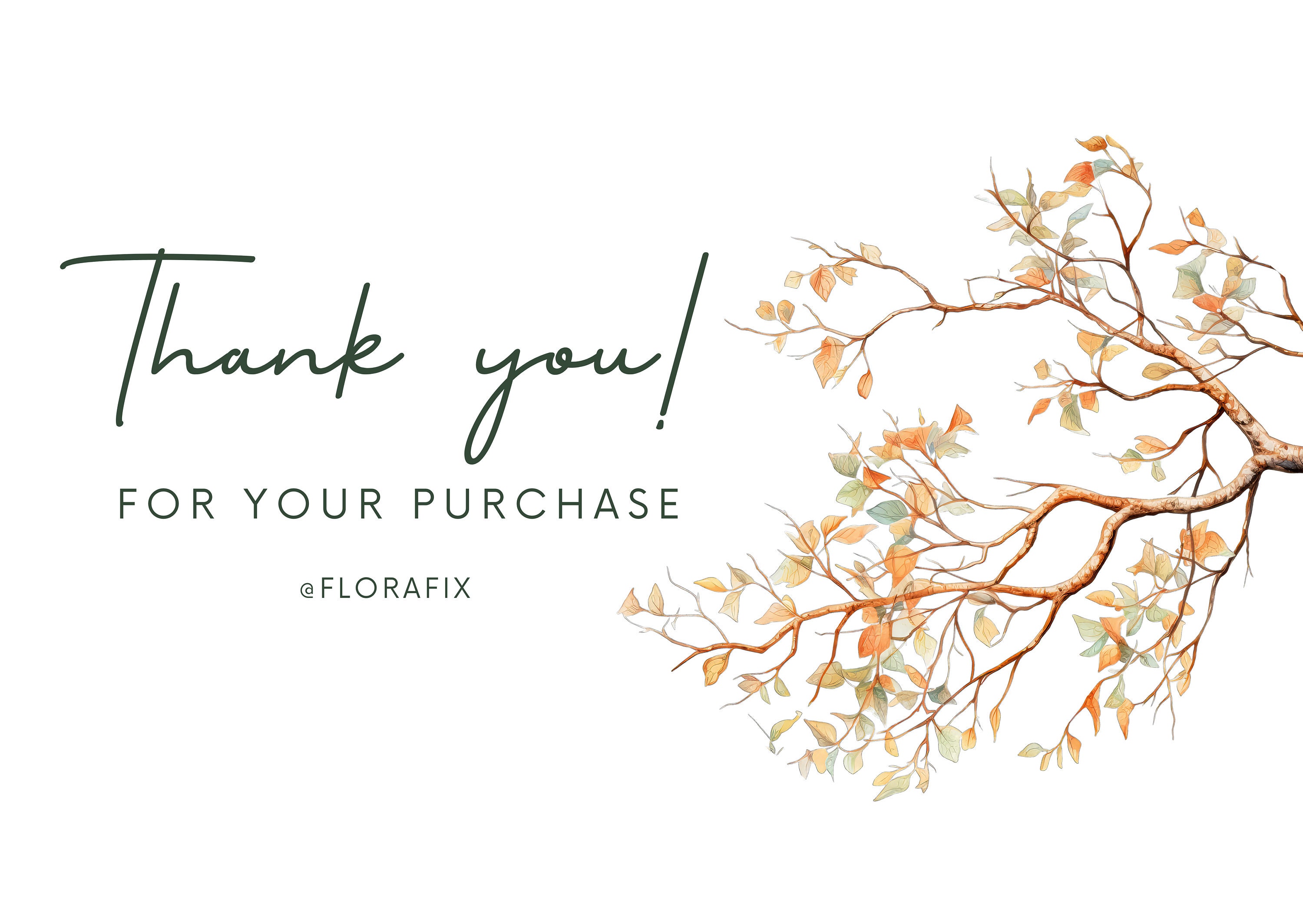 Tree Branch Cliparts Watercolor Digital Painting 300 DPI PNG Clipart